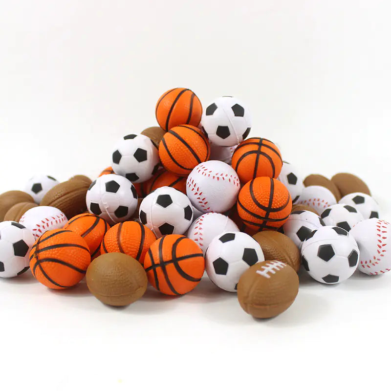 3cm PU Foam Basketball Stress Relief Toy for Kids