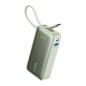 Anker Nano 30W power bank with built-in USB-C cable, portable charging device for smartphones and devices.