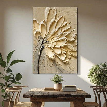 Colorful flower splatter canvas wall art by Tailored Canvases featuring vibrant floral design on a textured canvas surface.