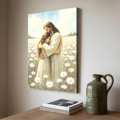 Divine Embrace of Grace Faith Wall Art