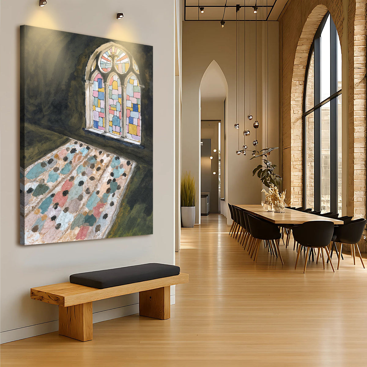 Sacred Reflection Faith wall art canvas by Tailored Canvases featuring spiritual design and inspirational imagery for home decor.