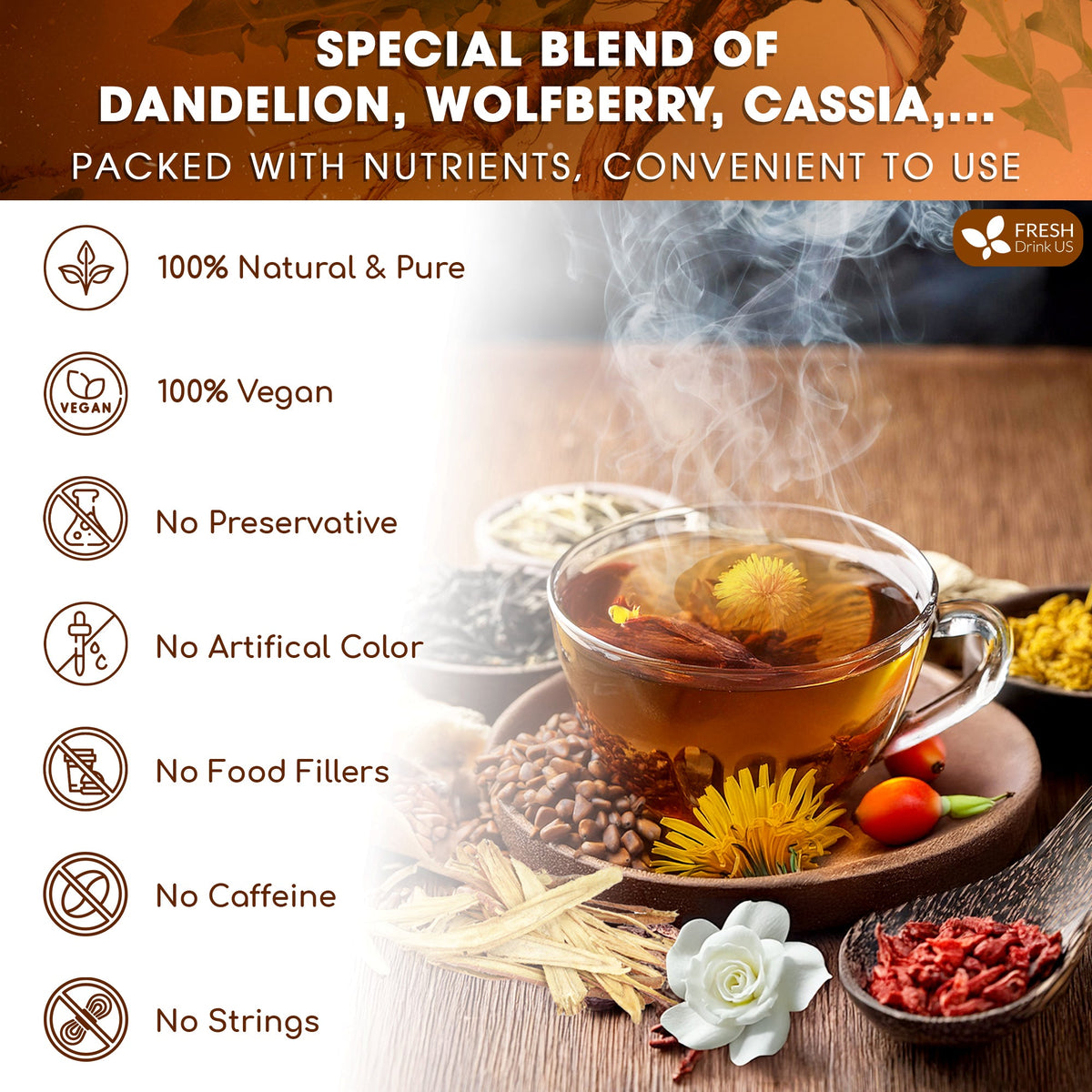 Dandelion Wolfberry Tea
