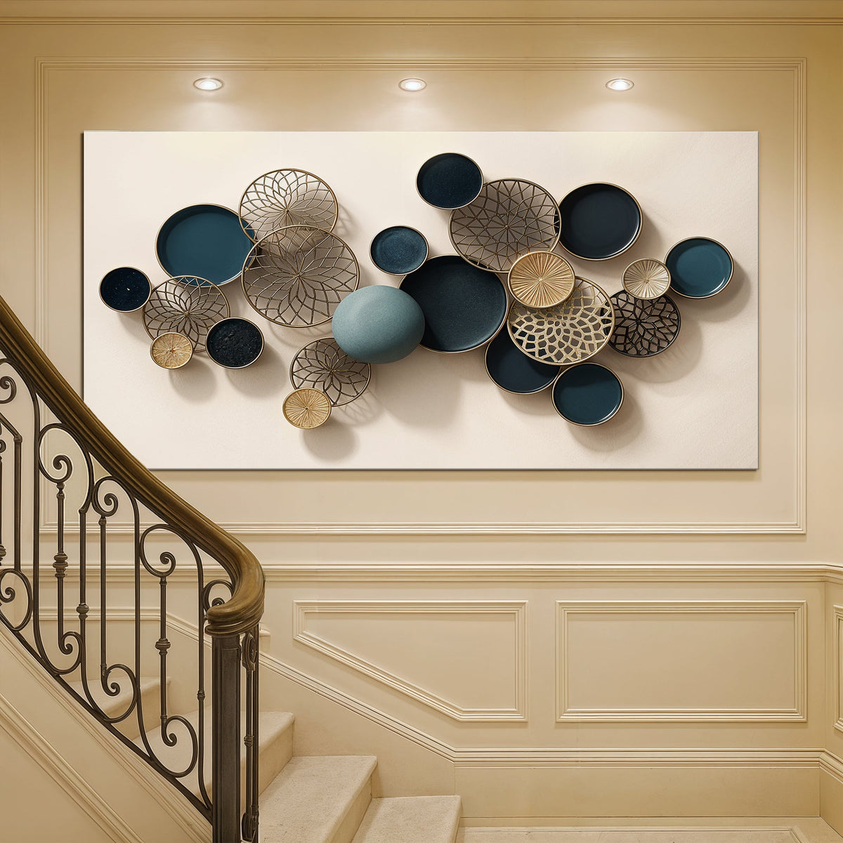 Lotus Leaf Abstract Wall Art