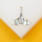 18K gold filled mermaid tail pendant charm by MIA Jewelry, detailed aquatic-inspired design with smooth finish.
