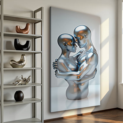 Eternal Love Figure Abstract Wall Art II