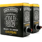 Two-pack of Colombian cold brew coffee on tap from Java House, showing sleek bottles ready for serving.