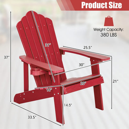 Pair of GBruno Store Adirondack chairs for adults and kids, outdoor patio set with two comfortable, weather-resistant wooden chairs.