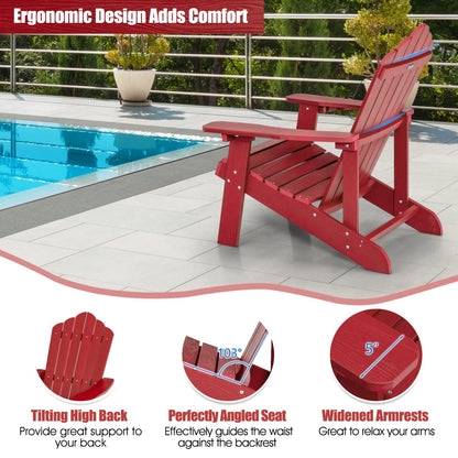Pair of GBruno Store Adirondack chairs for adults and kids, ideal for patio relaxation and outdoor seating.