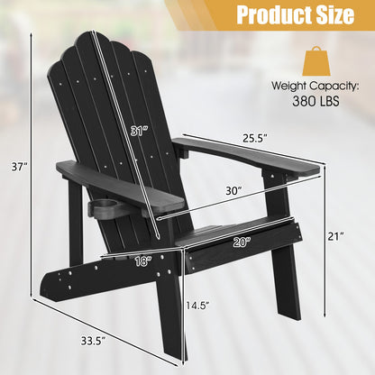 Set of two GBruno Store Adirondack chairs, adult and kids size, perfect for patio relaxation and outdoor seating.