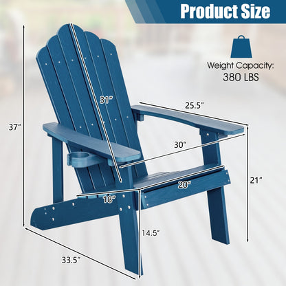Pair of GBruno Store Adirondack chairs for adults and kids, outdoor patio set with two comfortable, weather-resistant seats.