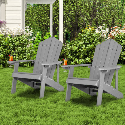 Set of two GBruno Store adult and kids Adirondack chairs for patio, featuring classic design and vibrant colors.