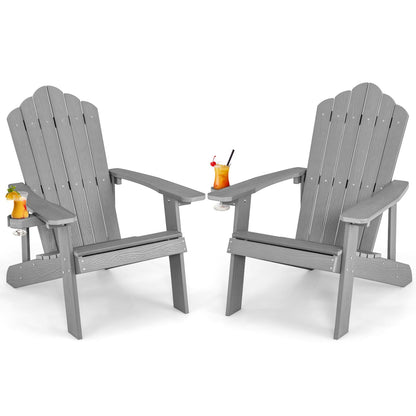 Set of two GBruno Store Adirondack chairs for adults and kids, perfect for patio relaxation and outdoor seating.