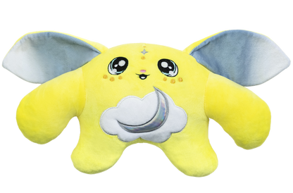 Moon Pals 1.5lb Squish Plush Macaroni toy with soft, colorful fabric and playful pasta shape.