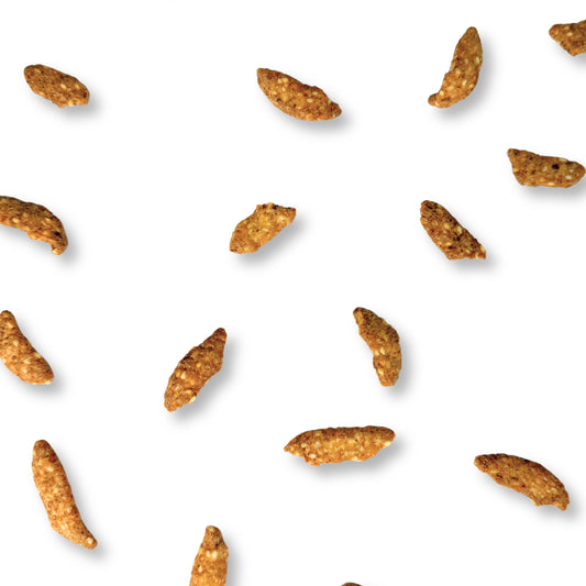 Bulk Sesame Sticks snack from Candy In Bulk in oat bran flavor, showing crispy, golden sesame sticks in a large value bag.
