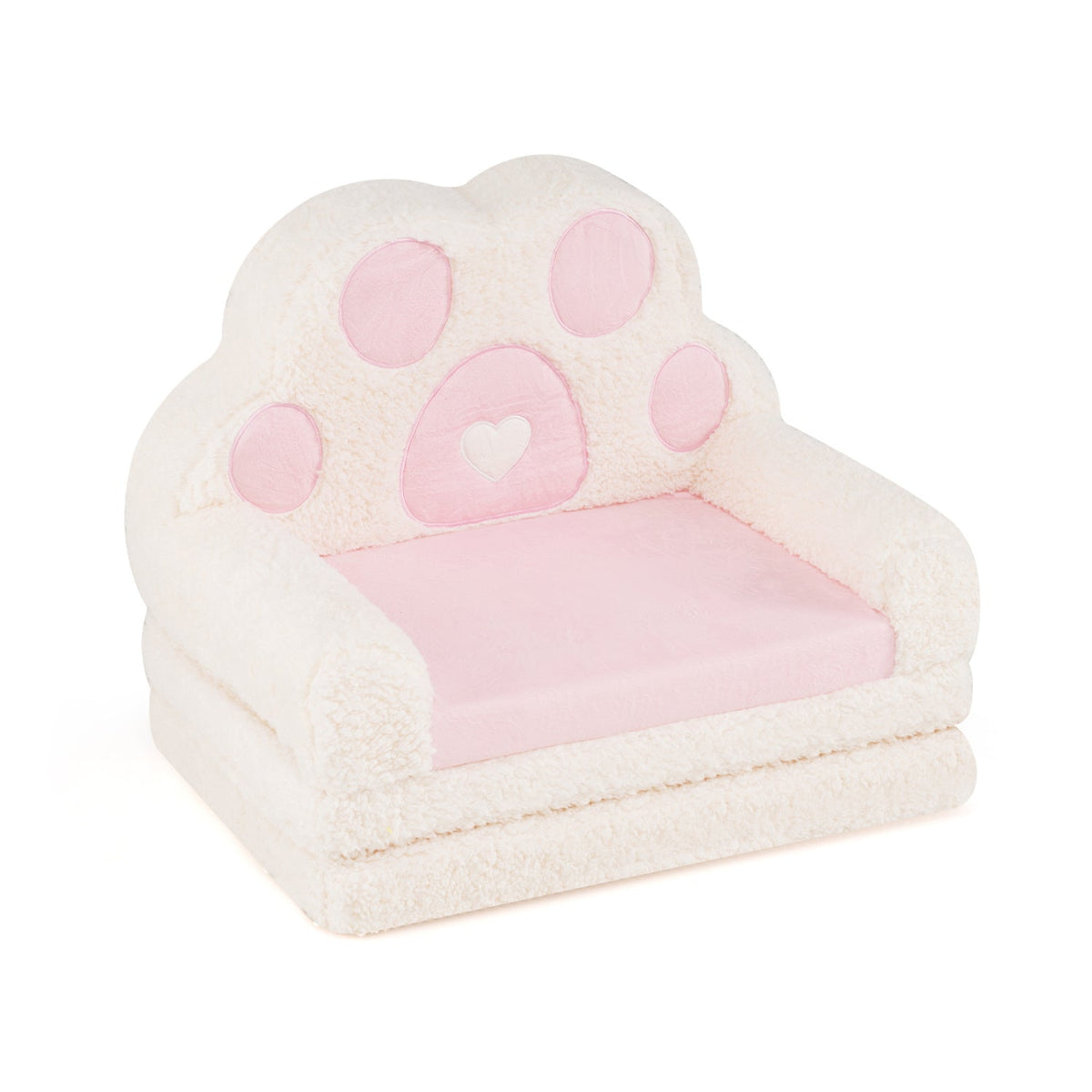 Kids sofa by GBruno Store, convertible 2-in-1 design, serving as a sofa and lounger with a removable cover for easy cleaning.