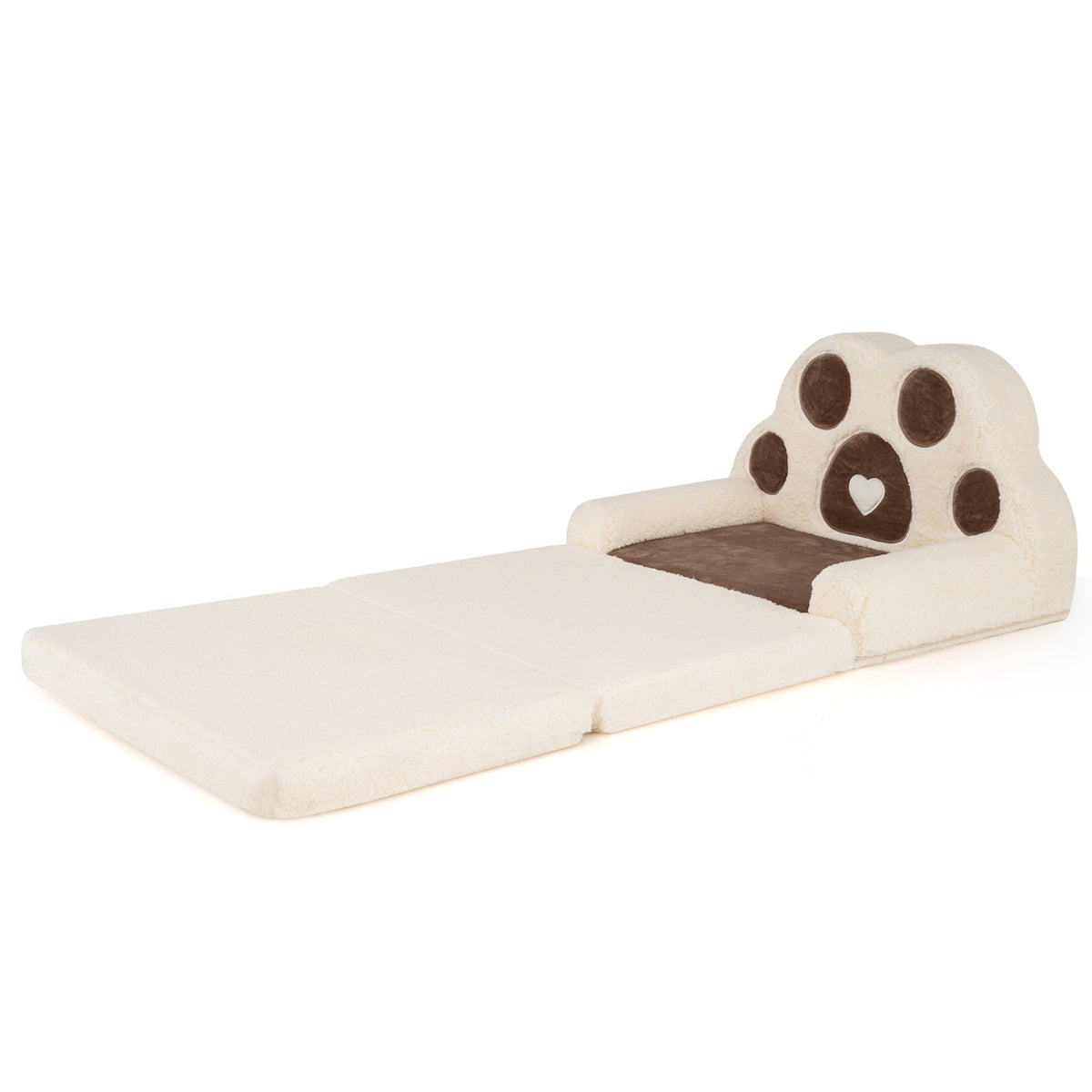 Kids sofa by GBruno Store, convertible 2-in-1 design turning into a lounger with a removable cover for easy cleaning.