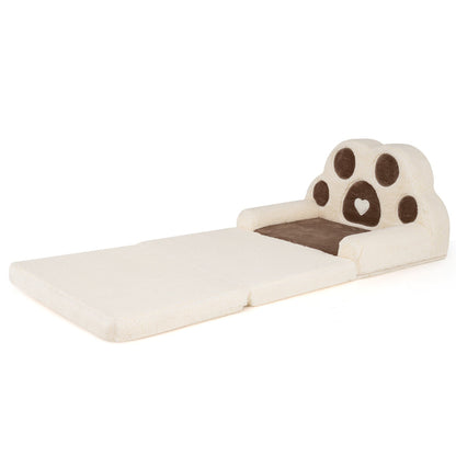 Kids sofa by GBruno Store, convertible 2-in-1 design turning into a lounger with a removable cover for easy cleaning.