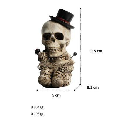 Resin skull Halloween decoration for home decor and aromatherapy display