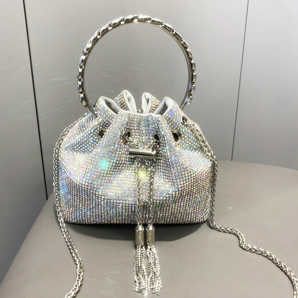 Shiny diamond handbag for women, European and American style by My Store