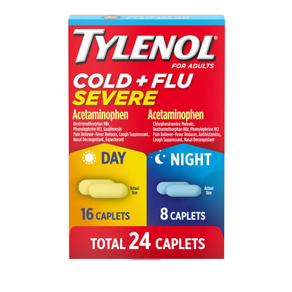 Tylenol Severe Cold & Flu Day/Night Relief Caplets 24ct