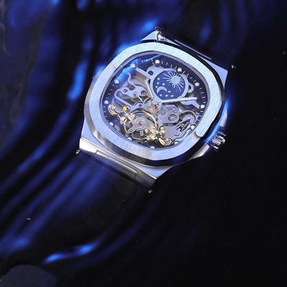 Full-automatic mechanical tourbillon hollow men's watch by My Store