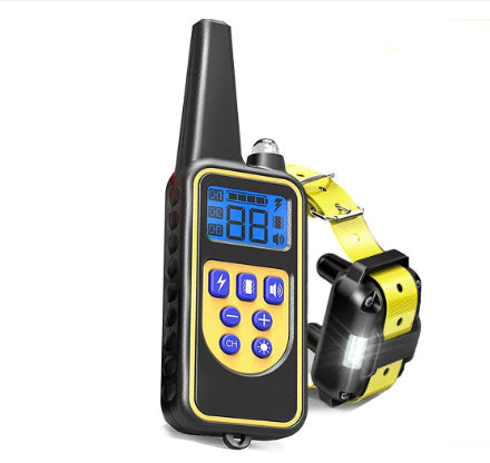 Remote control dog training device collar by My Store, adjustable strap with handheld remote control