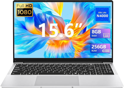 KUU 15.6 Laptop Computer N4000 Processor Laptops8GB RAM 256GB SSD FHD 1920x1080 Display WIFI5 BT4.2 38Wh