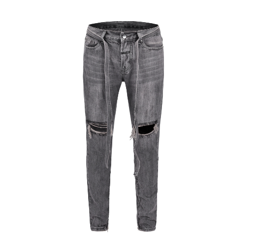 Zipper Jeans Trousers
