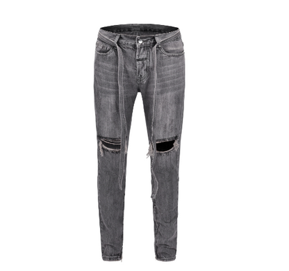 Zipper Jeans Trousers