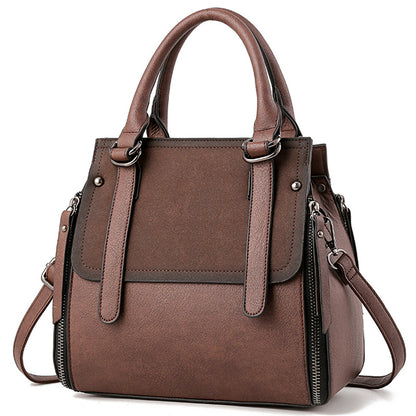 BackUPMYFILESNOW® women's tote and crossbody handbags, stylish leather bags with handles and adjustable straps, displayed on a neutral background.