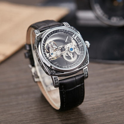 Relief-embossed vintage luminous self-winding mechanical watch by My Store