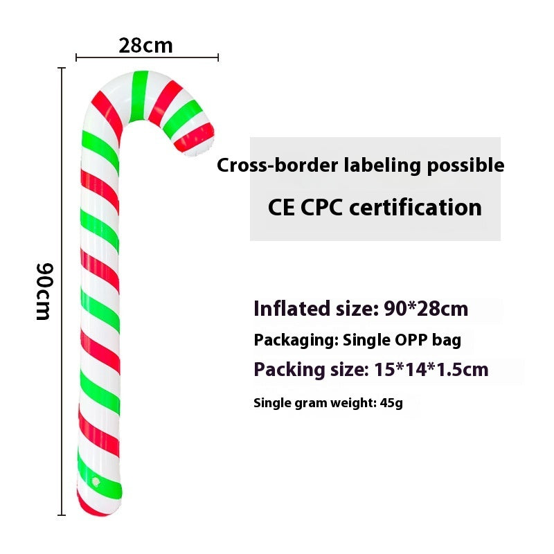 Inflatable Christmas ball outdoor garden decoration displayed on a lawn