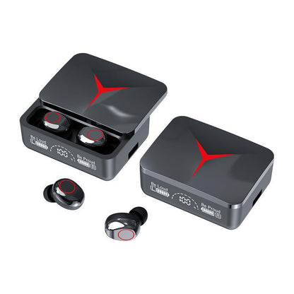 Bluetooth wireless gaming headset with adjustable slider and built-in microphone