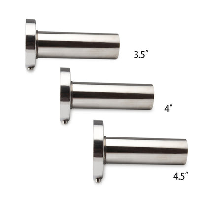 Adjustable 304 stainless steel universal car exhaust pipe, polished cylindrical design