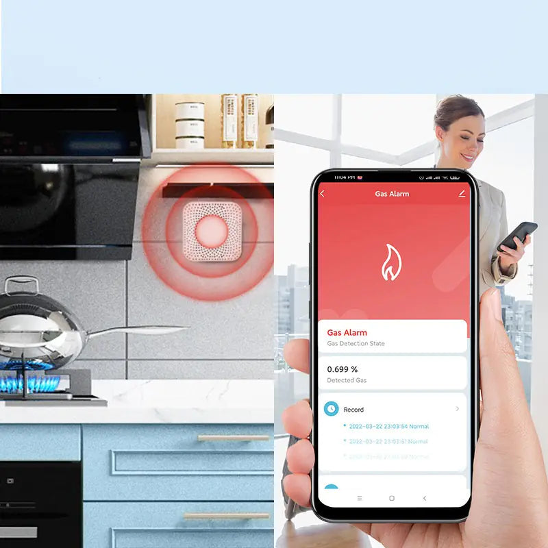 Smart Gas Leak Alarm Detector.