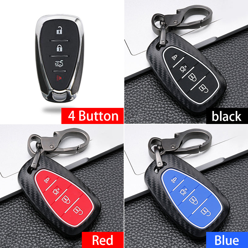 Plastic car key case buckle case in black, protective key fob cover with attached buckle loop