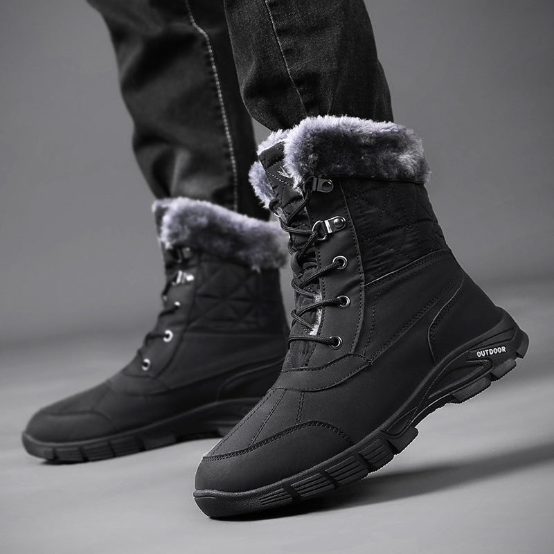 Winter plus velvet warm cotton shoes by My Store, soft padded design for cold-weather comfort