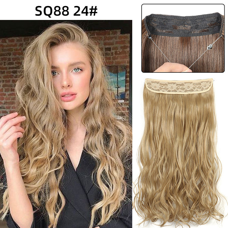 Adjustable Synthetic Hair Curtain Wig for Women