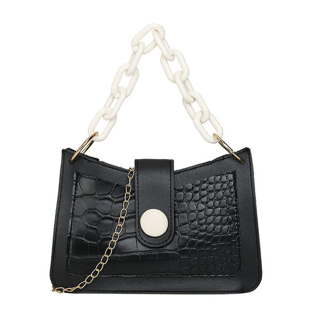 Women's stone pattern shoulder messenger bag by BACKUPMYFILESNOW® with underarm and shoulder straps, casual and stylish design.