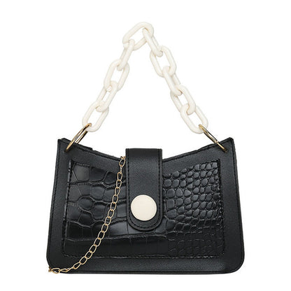 Women's stone pattern shoulder messenger bag by BACKUPMYFILESNOW® with underarm and shoulder straps, casual and stylish design.