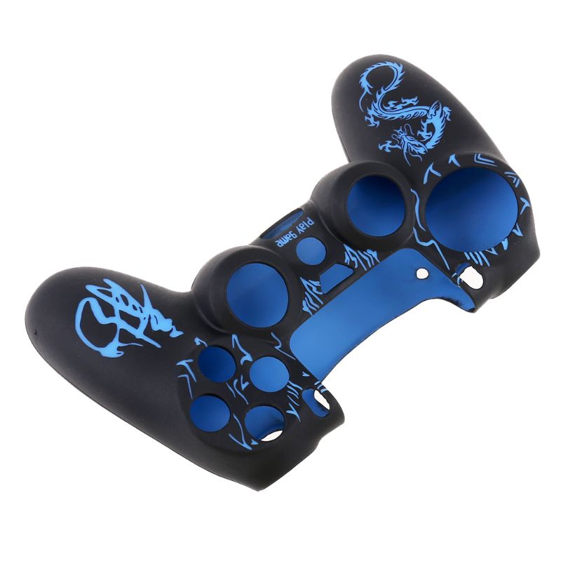 Laser camouflage dragon pattern silicone rubber protective sleeve beveled sleeve-resistant flexible cover