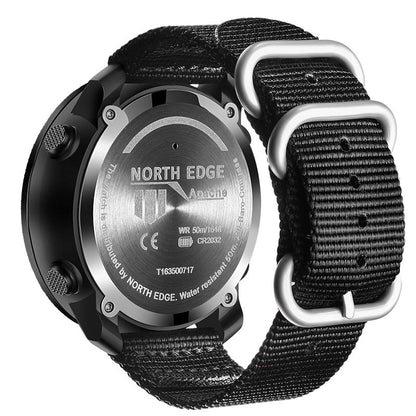 Outdoor sport smart watch men's all-metal design with durable metal case and wristband