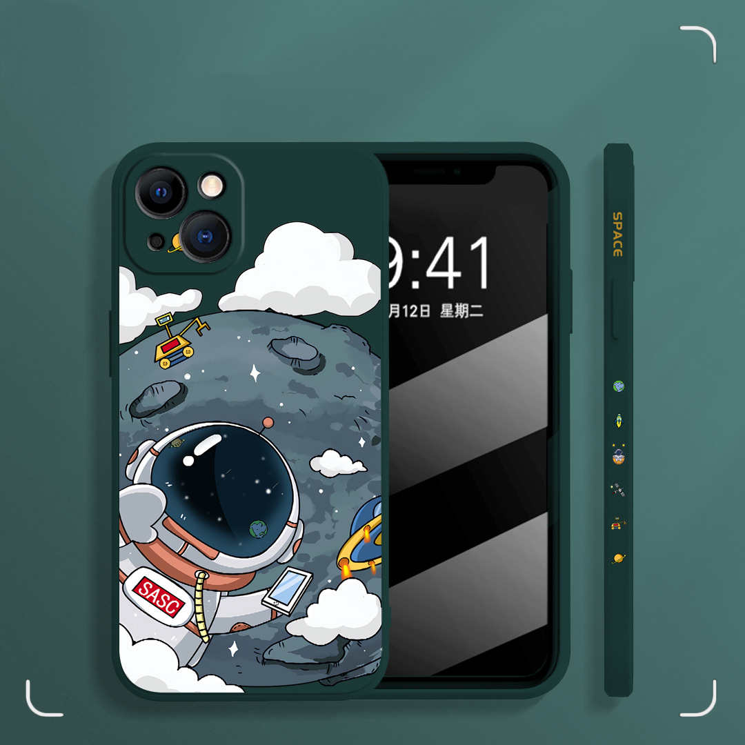 Rubik's Cube TPU Phone Case Side Astronaut