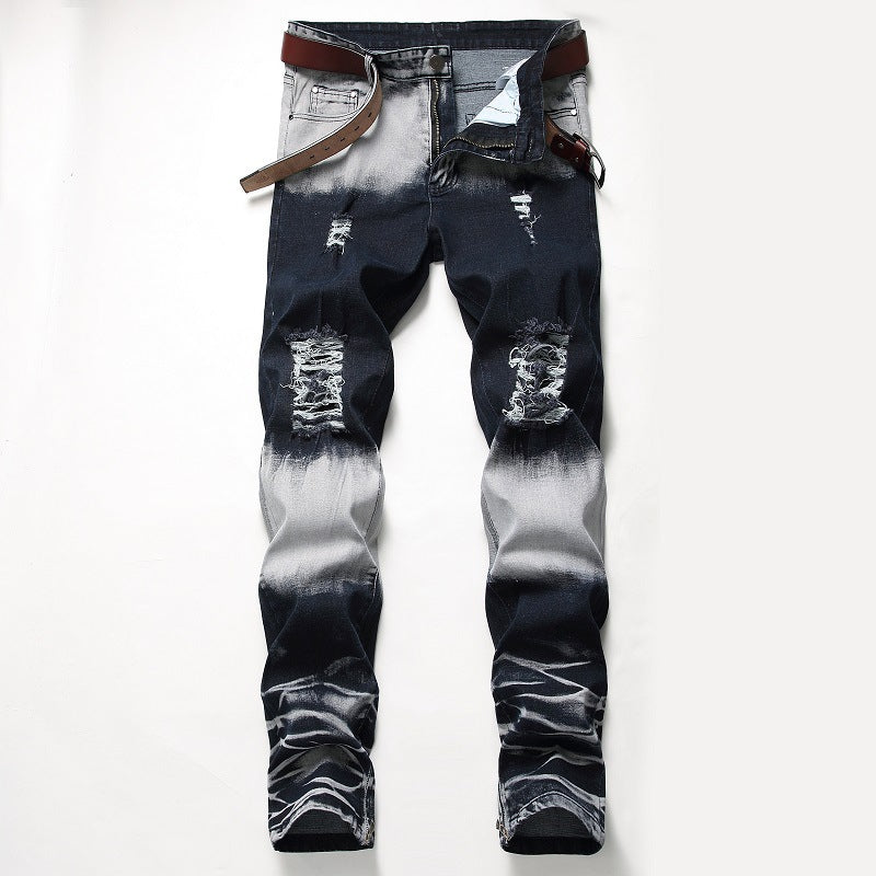 Men's jeans from BACKUPMYFILESNOW® collection, featuring classic denim with a slim fit and five-pocket design.