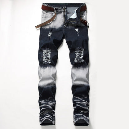 Men's jeans from BACKUPMYFILESNOW® collection, featuring classic denim with a slim fit and five-pocket design.