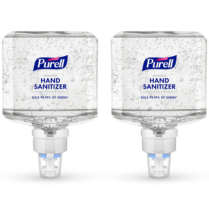 PURELL Advanced Hand Sanitizer Gel Clean Scent 1200 mL Refill for PURELL ES8 Automatic Hand Sanitizer Dispenser (Pack of 2) - 7763-02