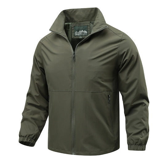 Outdoor Breathable Casual Jacket Mid- To Young-Adult Stand-Collar Jacket