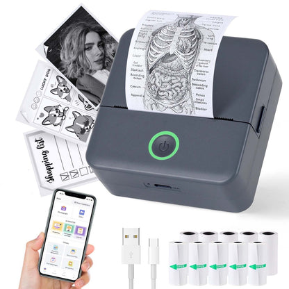 Portable thermal printer for wrong questions by My Store, compact educational printer shown from the front