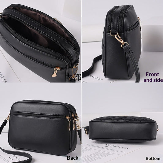 Women's wide-strap shoulder crossbody bag in a simple, versatile design