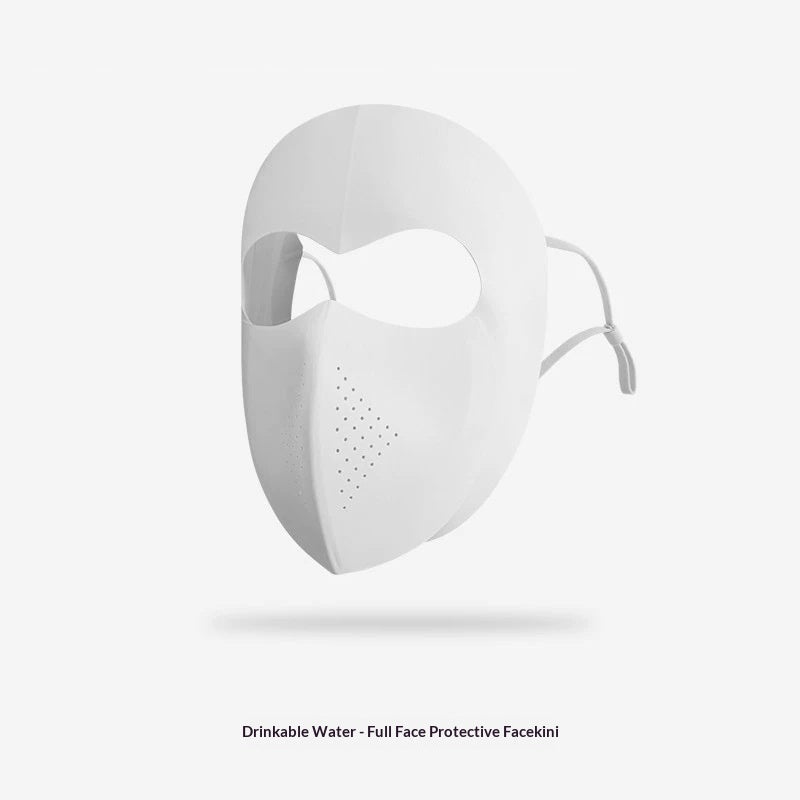 Full-face sunscreen mask for girls in pink, lightweight sun protection face covering My Store